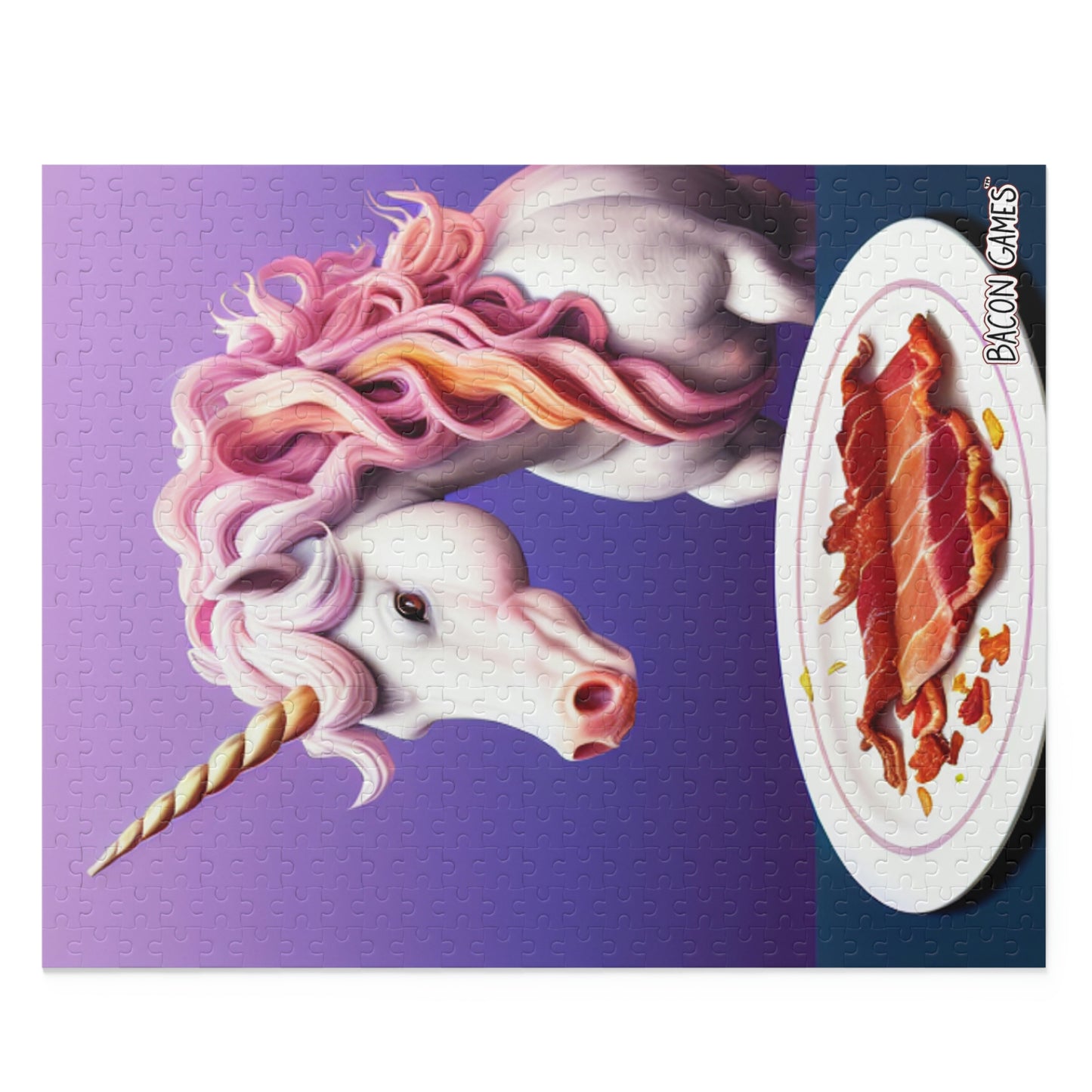 Unicorns Love Bacon - Puzzle (120, 252, 500-Piece)