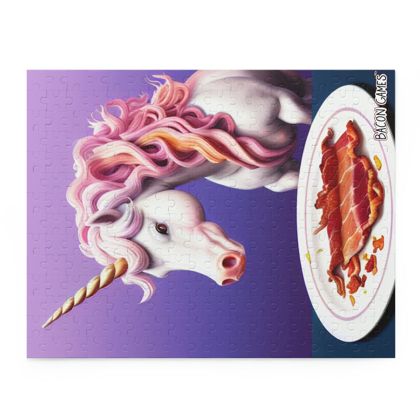 Unicorns Love Bacon - Puzzle (120, 252, 500-Piece)